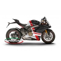 Carbonvani - Ducati Panigale V4 / S / Speciale "JENA Ver 2" Design Carbon Fiber Full Fairing Kit - ROAD VERSION (8 pieces) Carbonvani - Ducati Panigale V4 / S / Speciale "JENA Ver 2" Design Carbon Fiber Full Fairing Kit - ROAD VERSION (8 pieces)